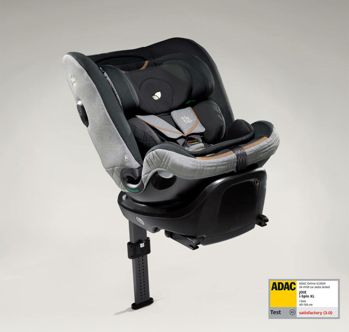 Joie-i-Spin-XL-Seggiolino-Auto-Evolutivo-Con-Rotazione-Di-360°-Carbon