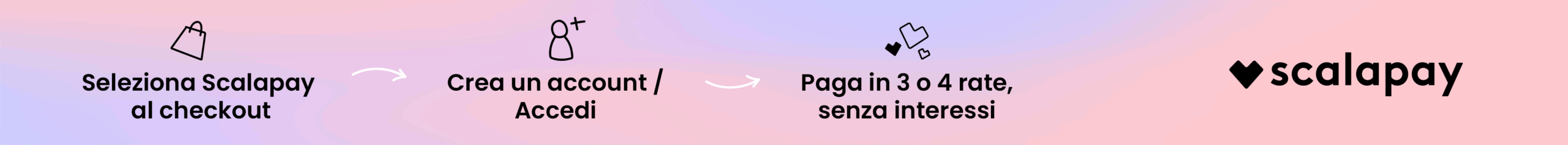 Banner paga a rate con Scalapay