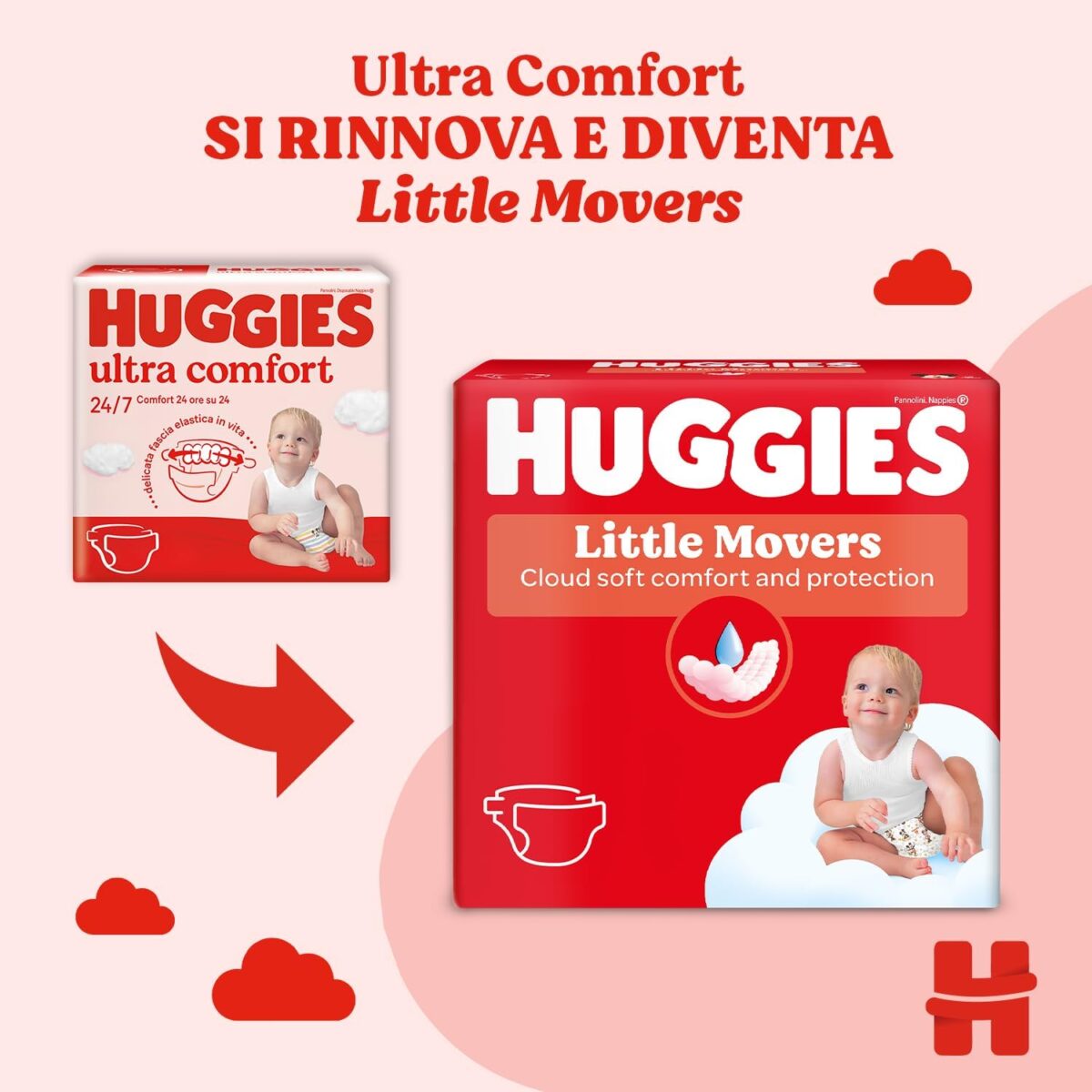 Huggies - Pannolini Little Movers Pacco Giga