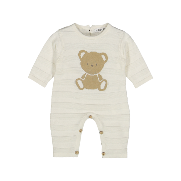 tutina tricot con orsetto per neonato