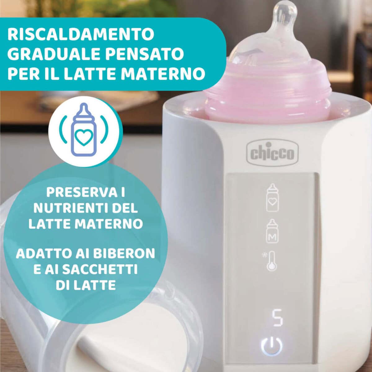 Chicco - Scaldabiberon con Sterilizzatore