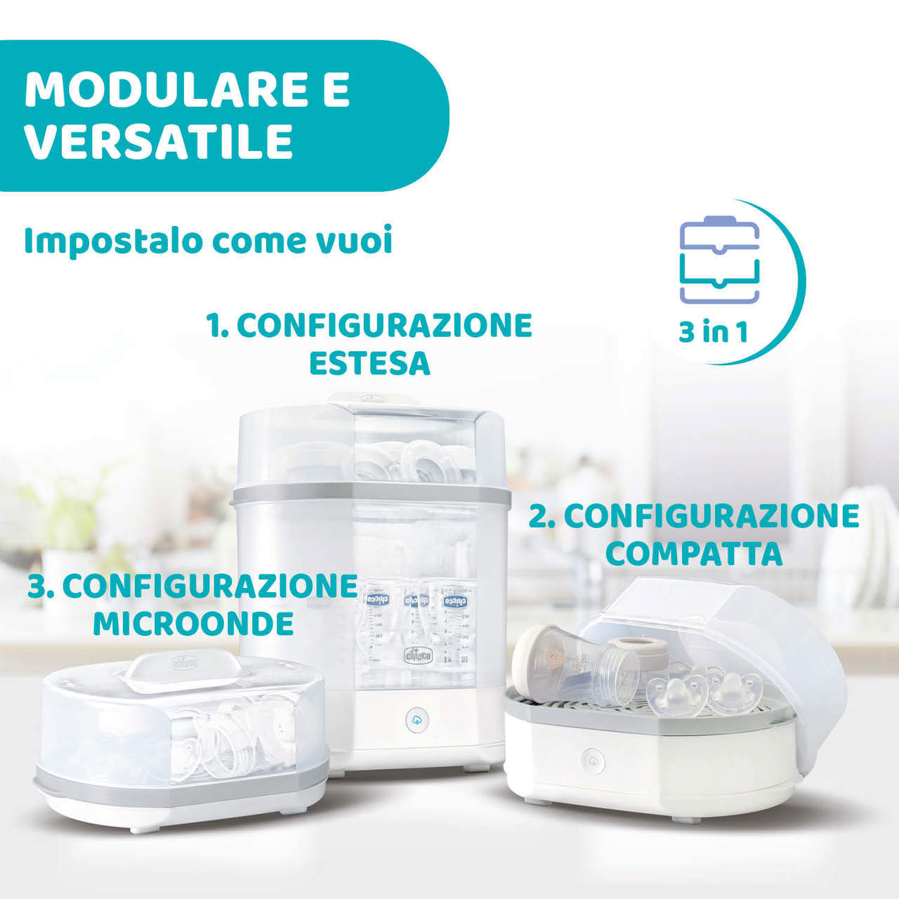 Chicco - Sterilizzatore a vapore modulare