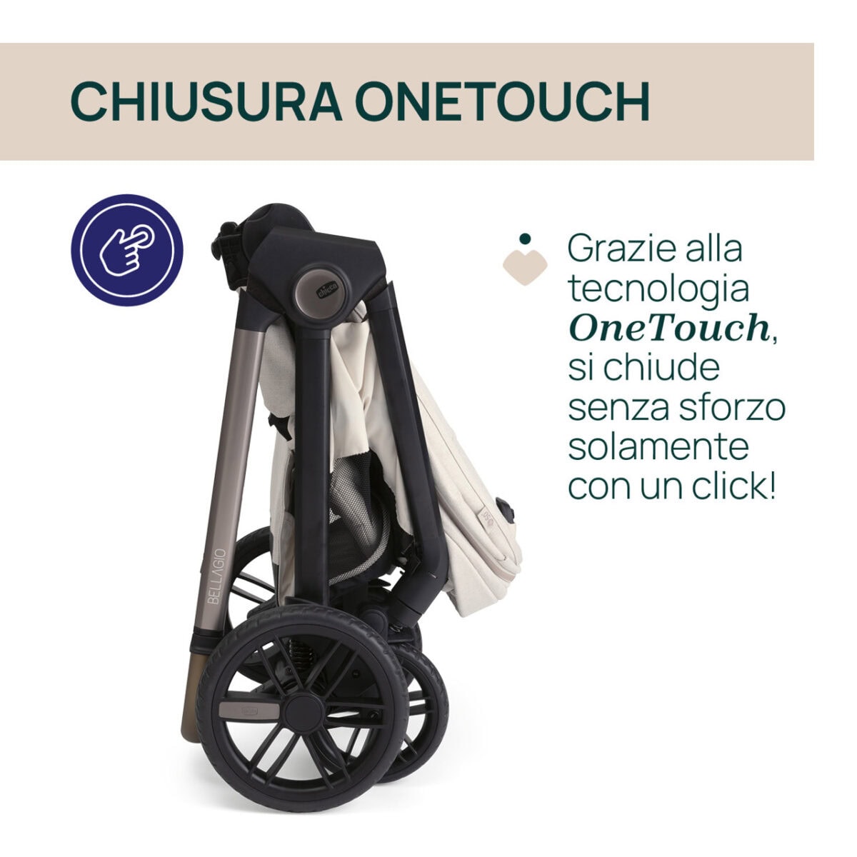 Chicco - Trio Bellagio con borsa + stand Lullaglide in OMAGGIO