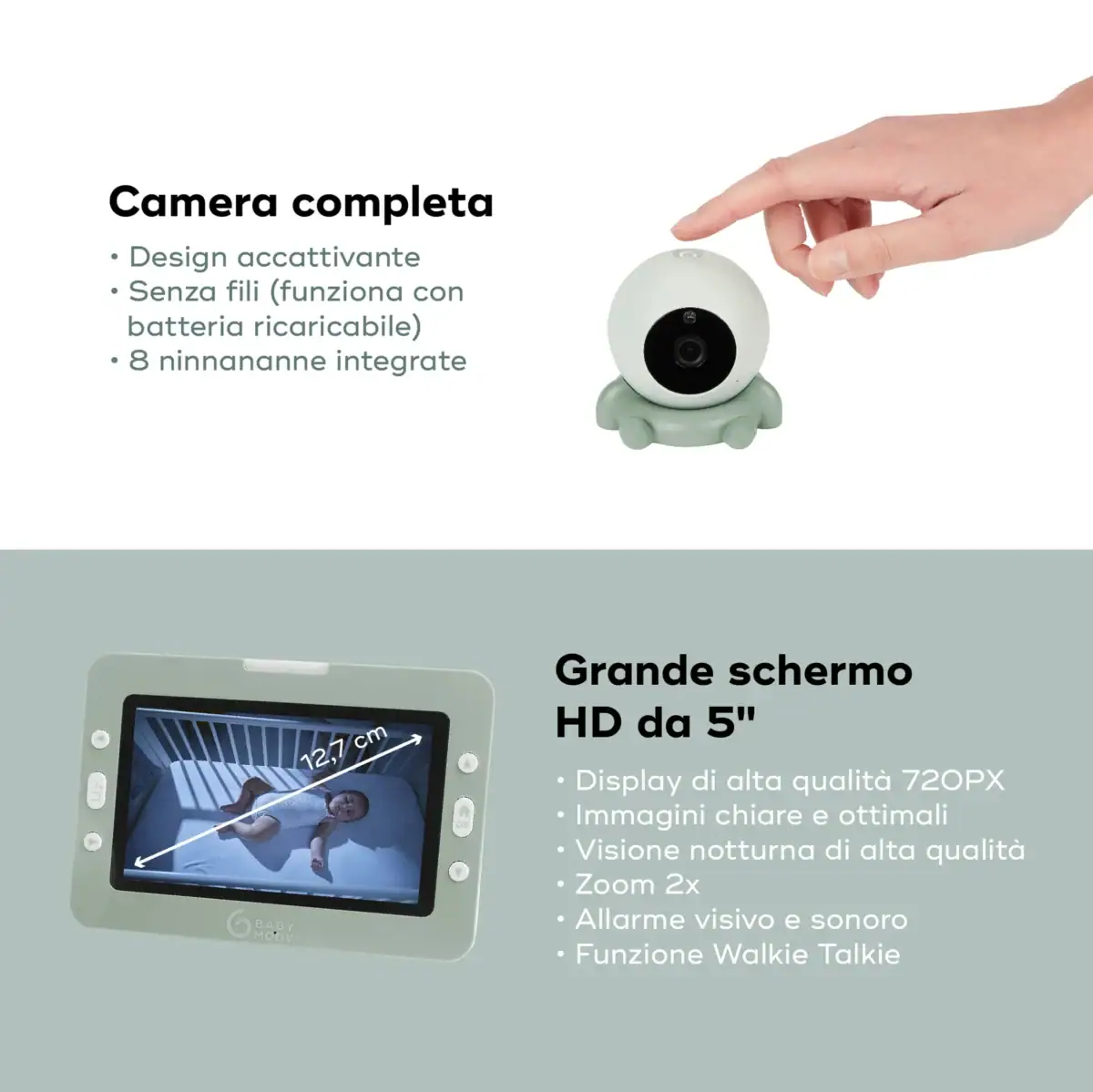 Babymoov - Baby monitor video YOO Go+HD