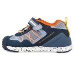 Biomecanics – Sneakers sportive blu navy con dettagli arancio