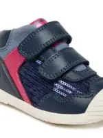 Biomecanics – Scarpa blu con detttagli fuxia e paillettes