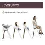Chicco - Seggiolone evolutivo Crescendo Up + sdraietta