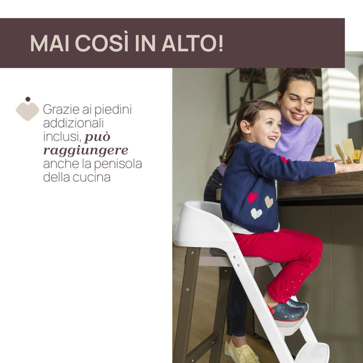 Chicco - Seggiolone evolutivo Crescendo Up + sdraietta