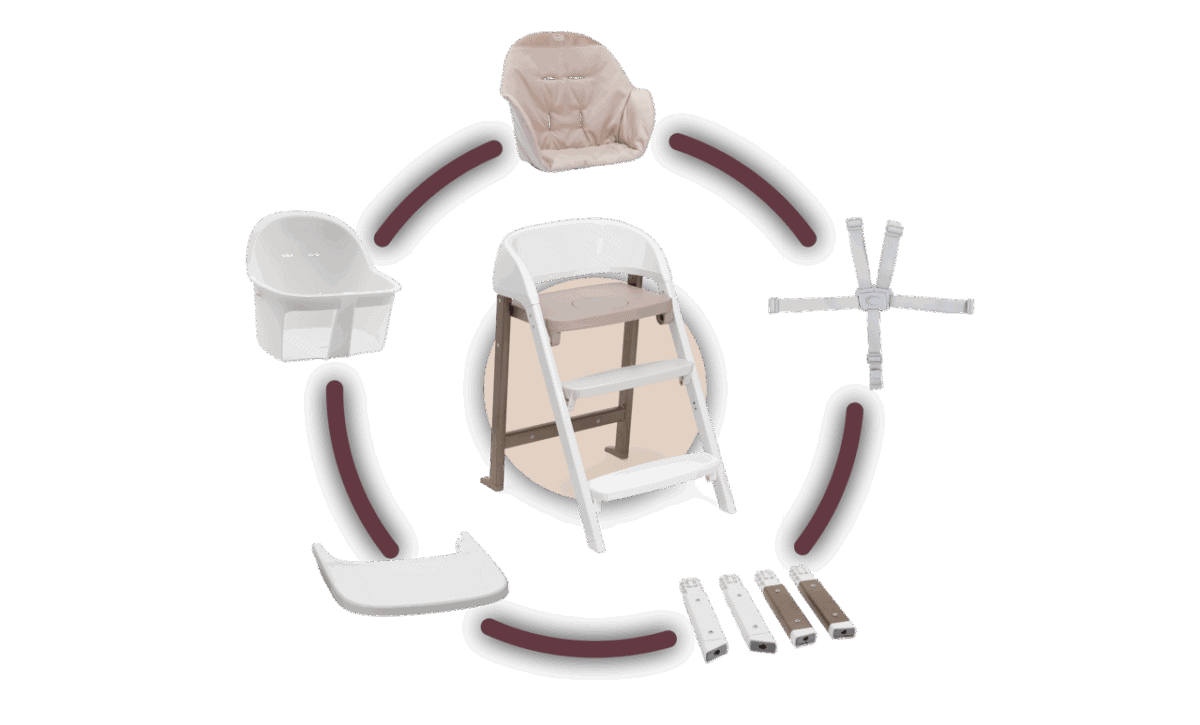 Chicco - Seggiolone evolutivo Crescendo Up + sdraietta
