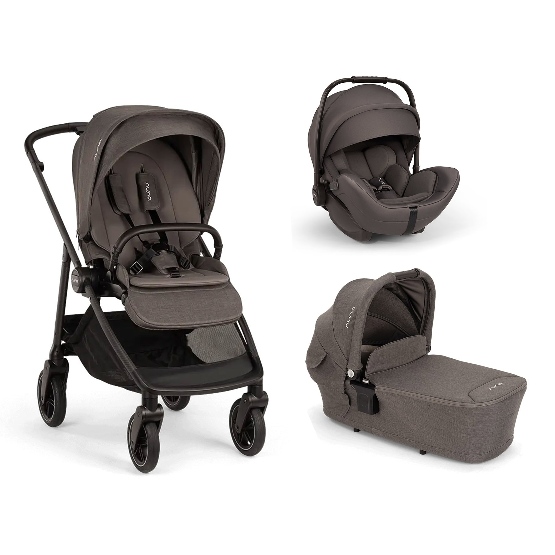 NUNA – Trio Swiv Thunder con navicella Lytl e seggiolino auto Arra Flex
