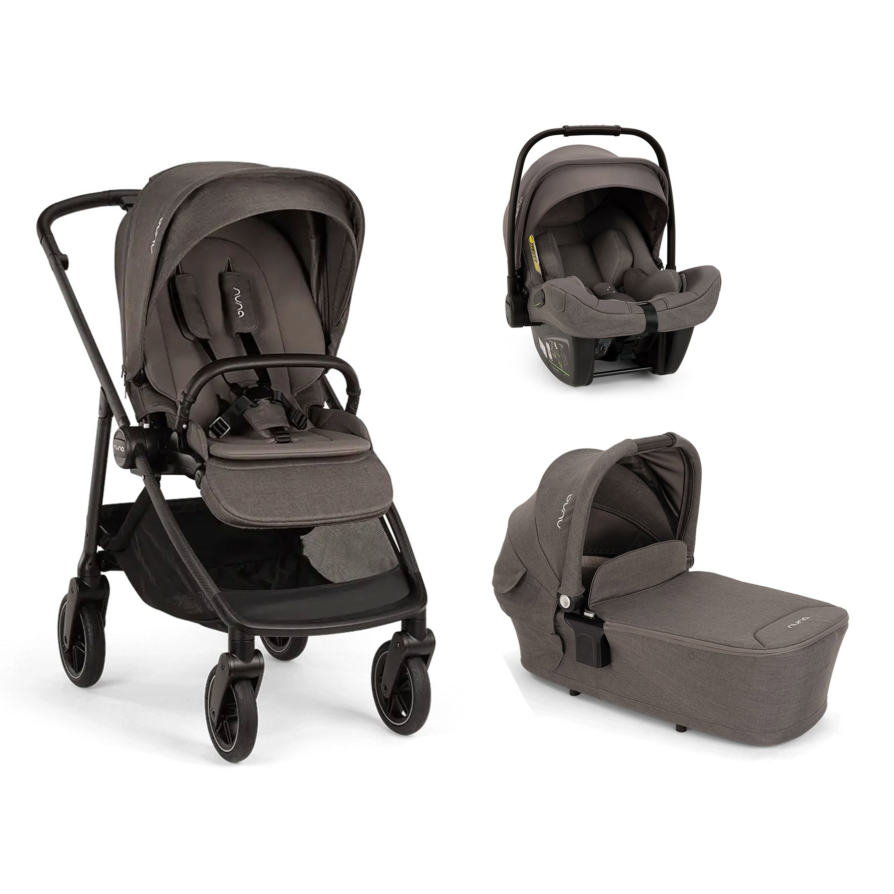 NUNA Trio Swiv Thunder con navicella Lytl e seggiolino auto Pipa Next NUNA – Trio Swiv Thunder con navicella Lytl e seggiolino auto Pipa Next - immagine 1