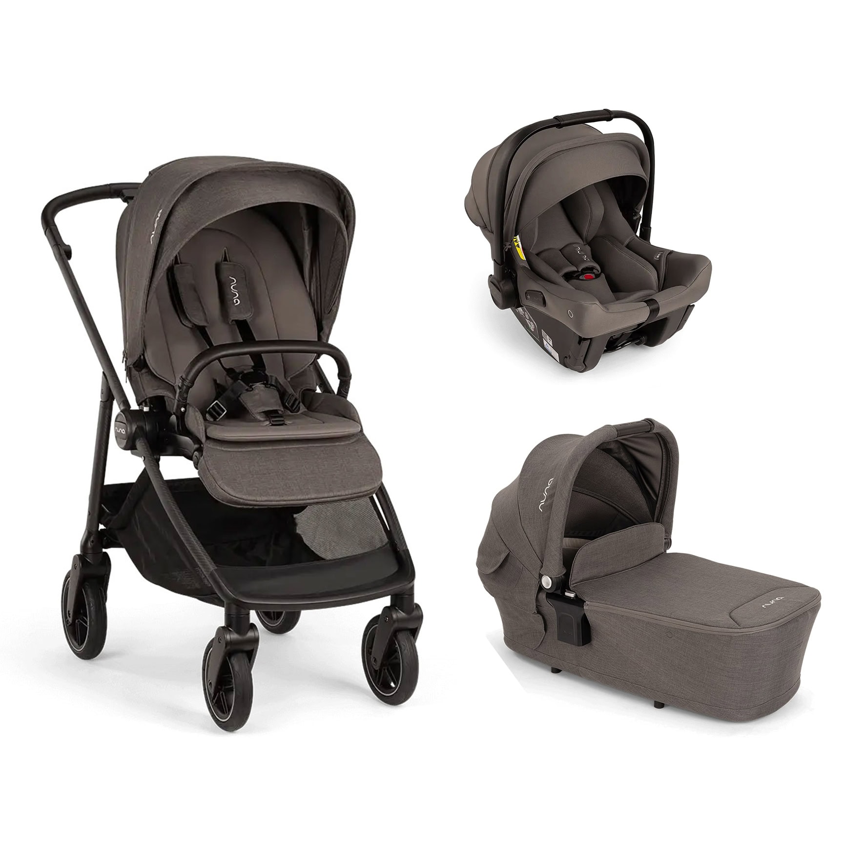 NUNA Trio Swiv Thunder con navicella Lytl e seggiolino auto Pipa Urbn NUNA – Trio Swiv Thunder con navicella Lytl e seggiolino auto Pipa Urbn - immagine 1