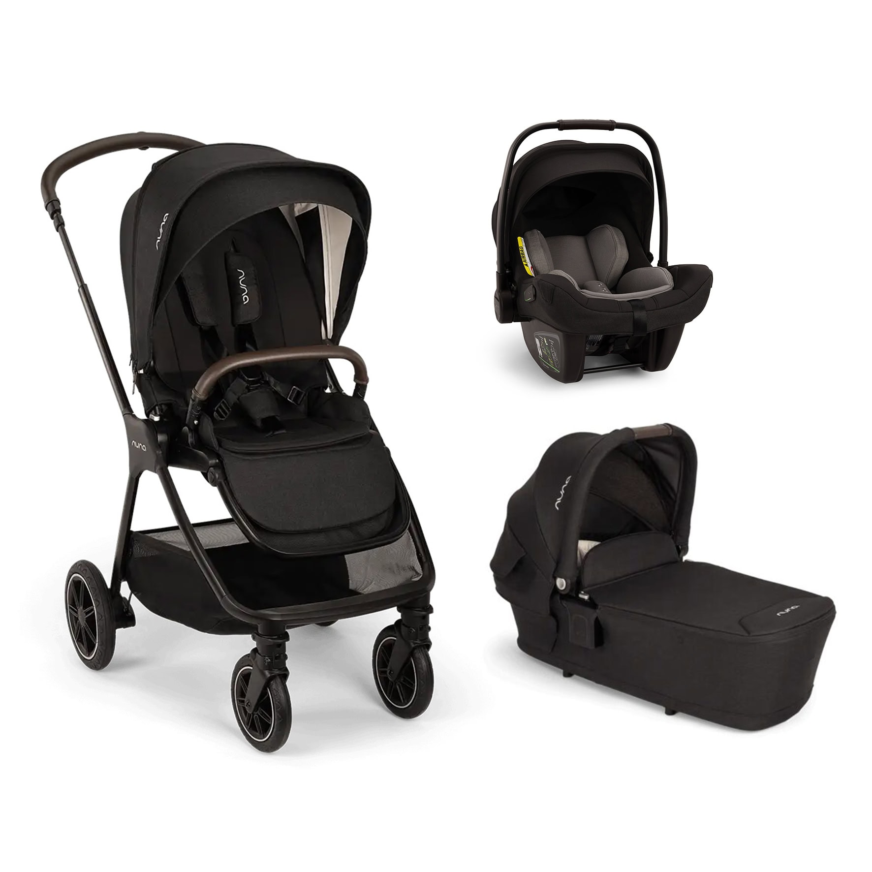 Trio Triv Next Caviar Lytl Pipa Next NUNA – Trio Triv Next Caviar con navicella Lytl e seggiolino auto Pipa Next - immagine 1