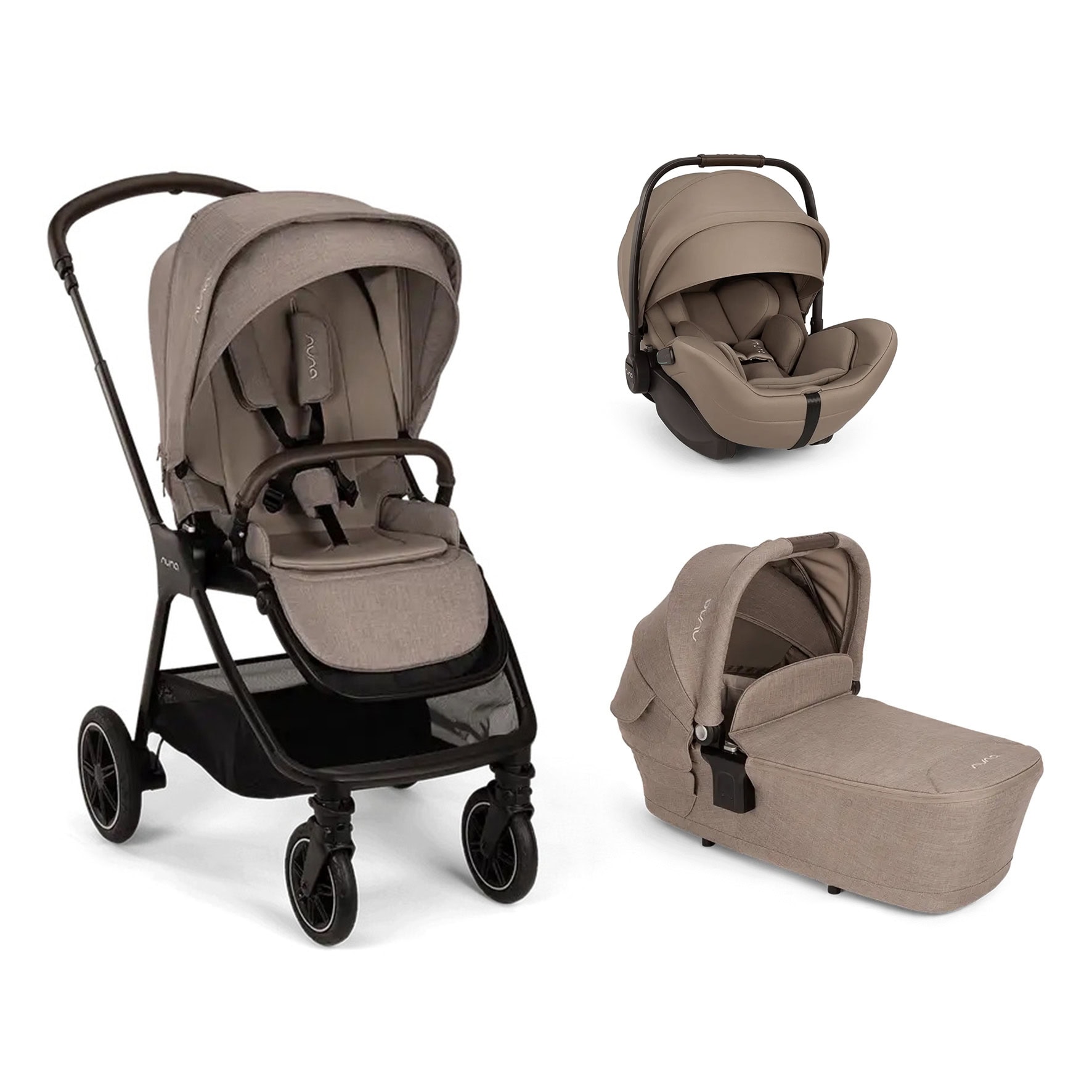 NUNA – Trio Triv Next Cedar con navicella Lytl e seggiolino auto Arra Flex