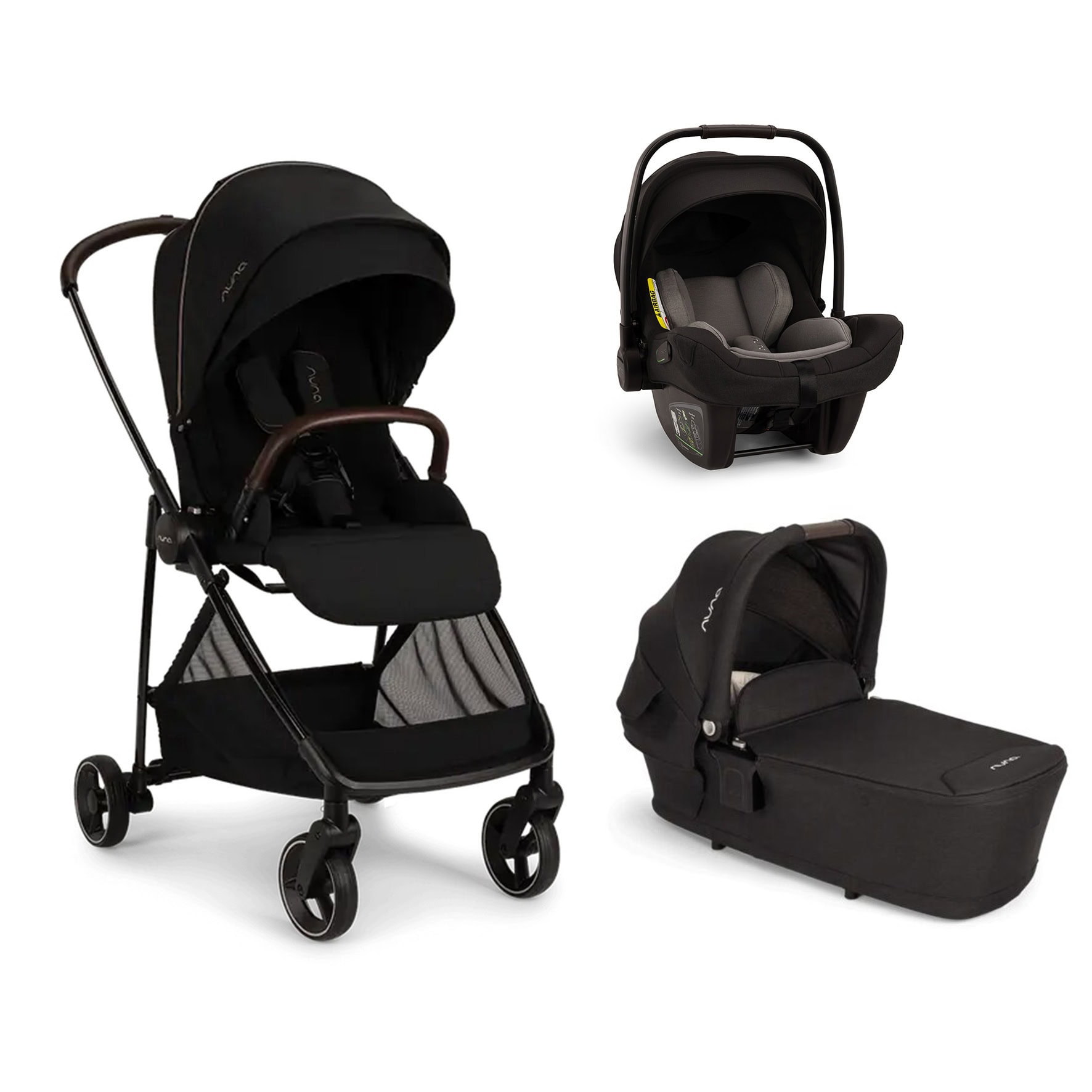 NUNA – Trio IXXA Next Caviar con navicella Lytl e seggiolino auto Pipa Next