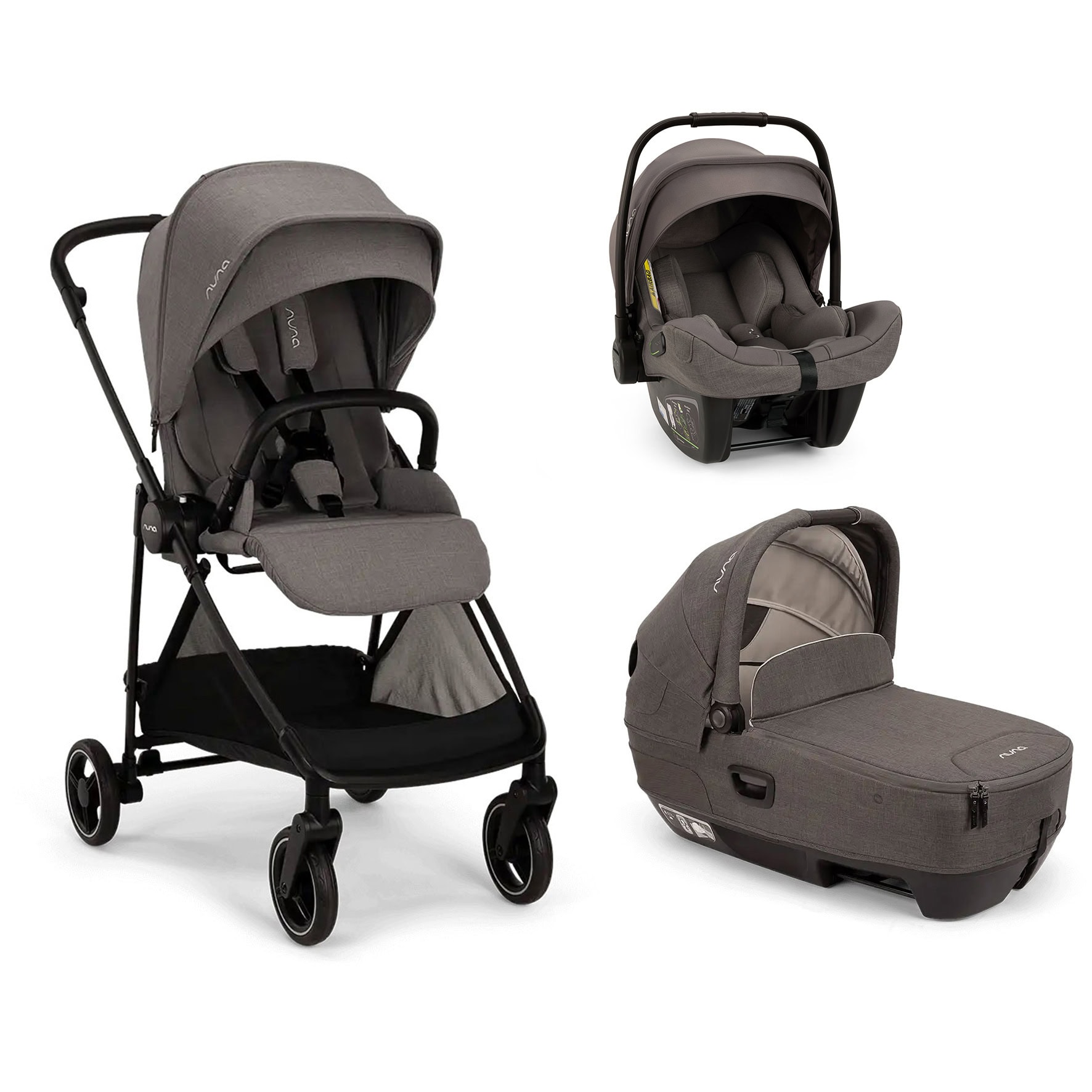 NUNA – Trio IXXA Next Thunder con Navicella Cari e Seggiolino auto Pipa Next