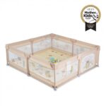 MONI - Box Recinto Bambini GameZone 150x200 cm con Tappeto e Accessori Beige