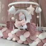 BBDOR PARIS - Giostrina musicale per lettino con cerbaiatto rosa