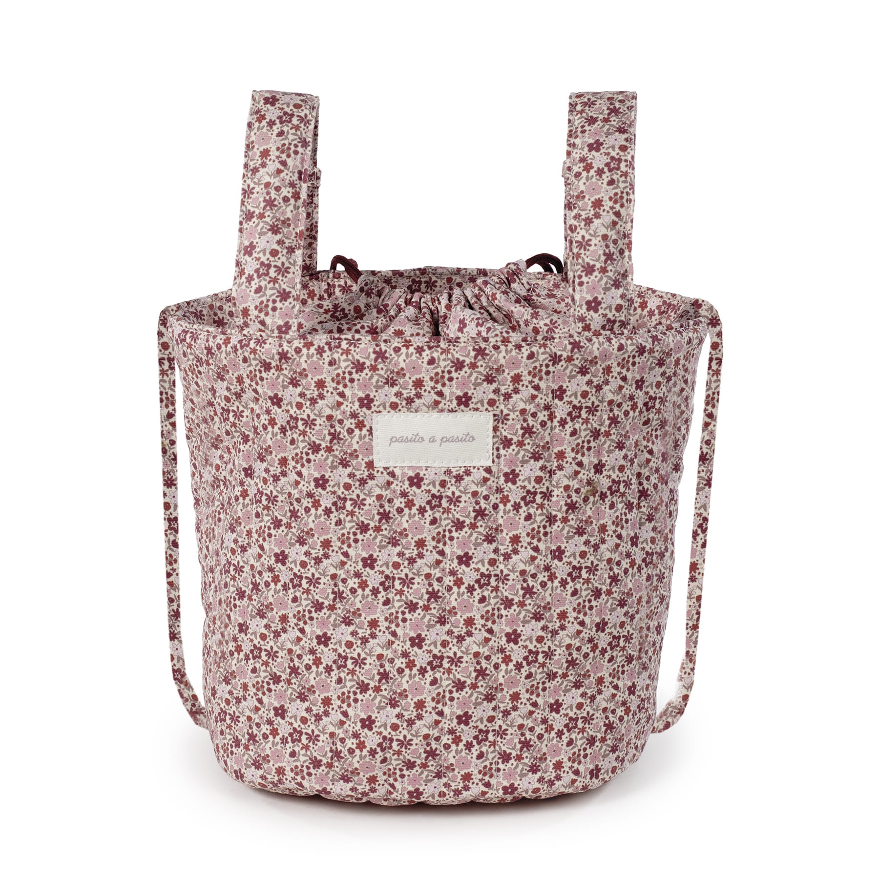 cestello da passegino a fiori PASITO A PASITO - Borsa Passeggino Bucket Cherry Fiori - immagine 1