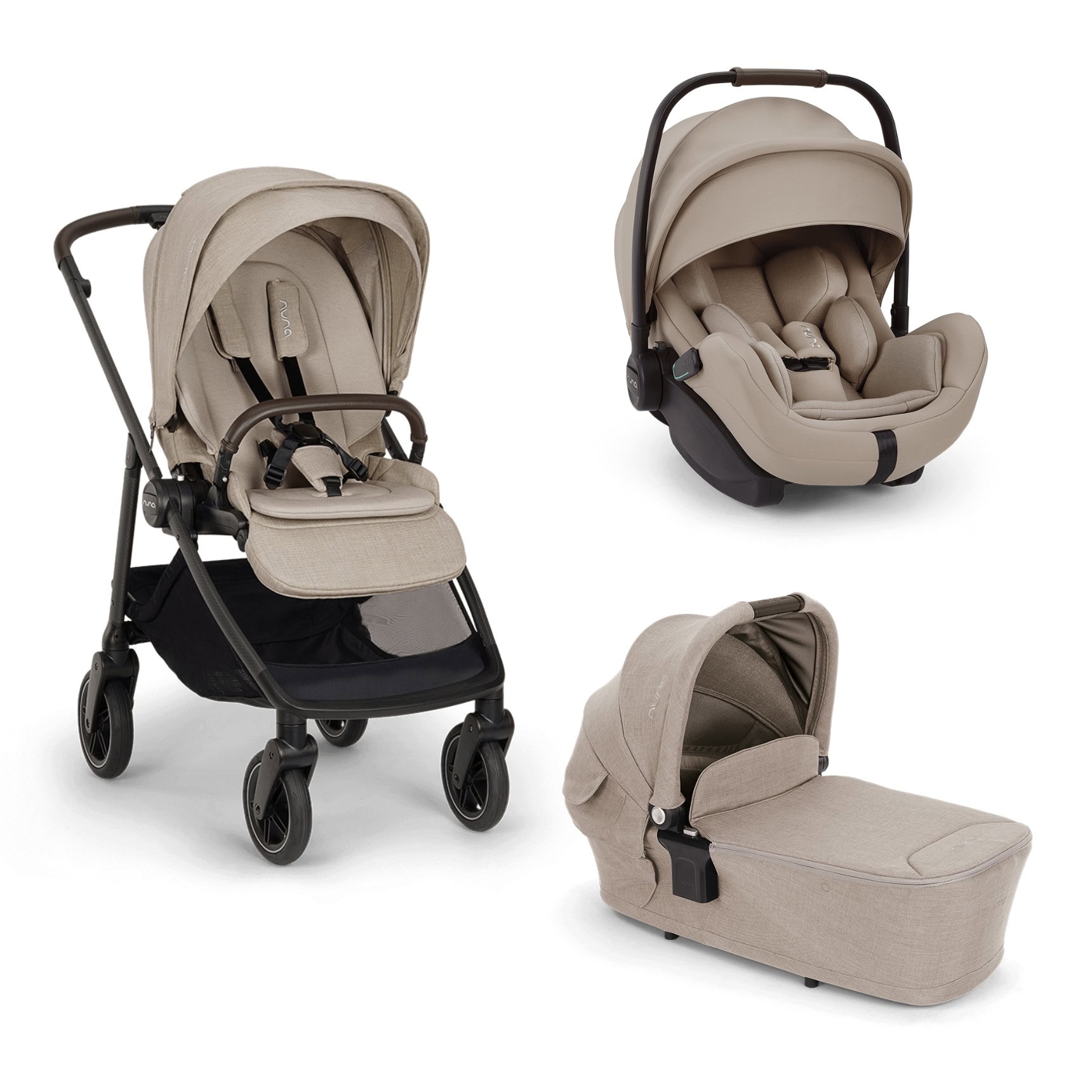 Trio Swiv Chateau con navicella Lytl e seggiolino auto Arra Flex NUNA – Trio Swiv Chateau con navicella Lytl e seggiolino auto Arra Flex - immagine 1
