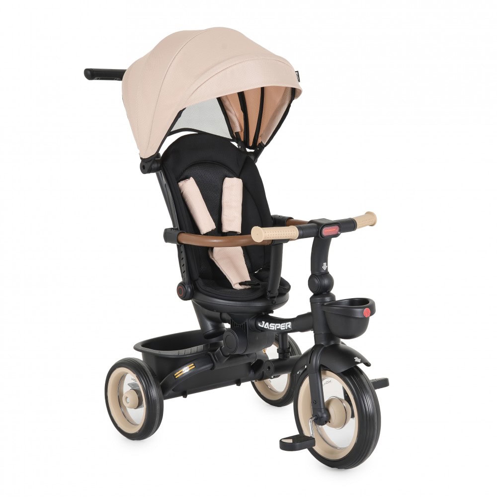 JASPER BEIGE BYOX - Triciclo Jasper con Seduta Girevole e Cappottina - immagine 1