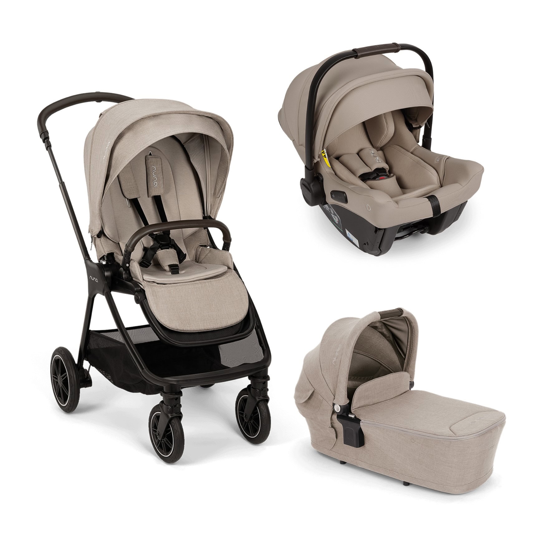NUNA – Trio Triv Next Chateau con navicella Lytl e seggiolino auto Pipa Urbn