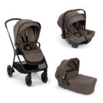 NUNA &ndash; Trio Triv Next Chestnut con navicella Lytl e seggiolino auto Pipa Urbn