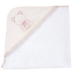 Chicco - Accappatoio triangolo con Orsetto Rosa