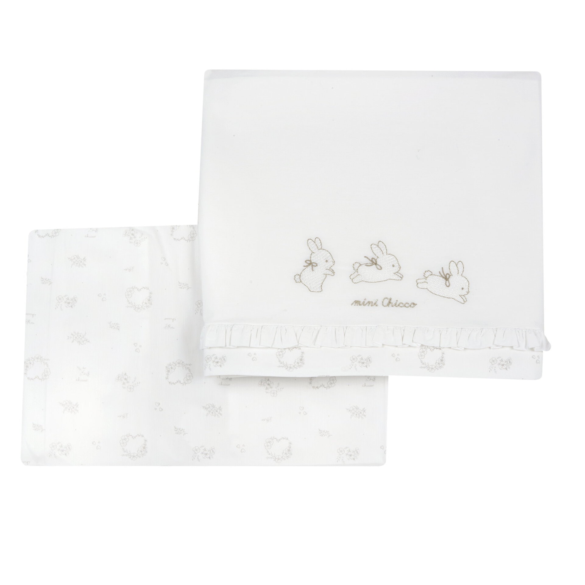 set lenzuolina sweet Chicco - Set 2 pz Lenzuolina Sweet con Coniglietto - immagine 1