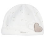Chicco - Cappello in Ciniglia con Risvolto e Cuori 1-3 mesi