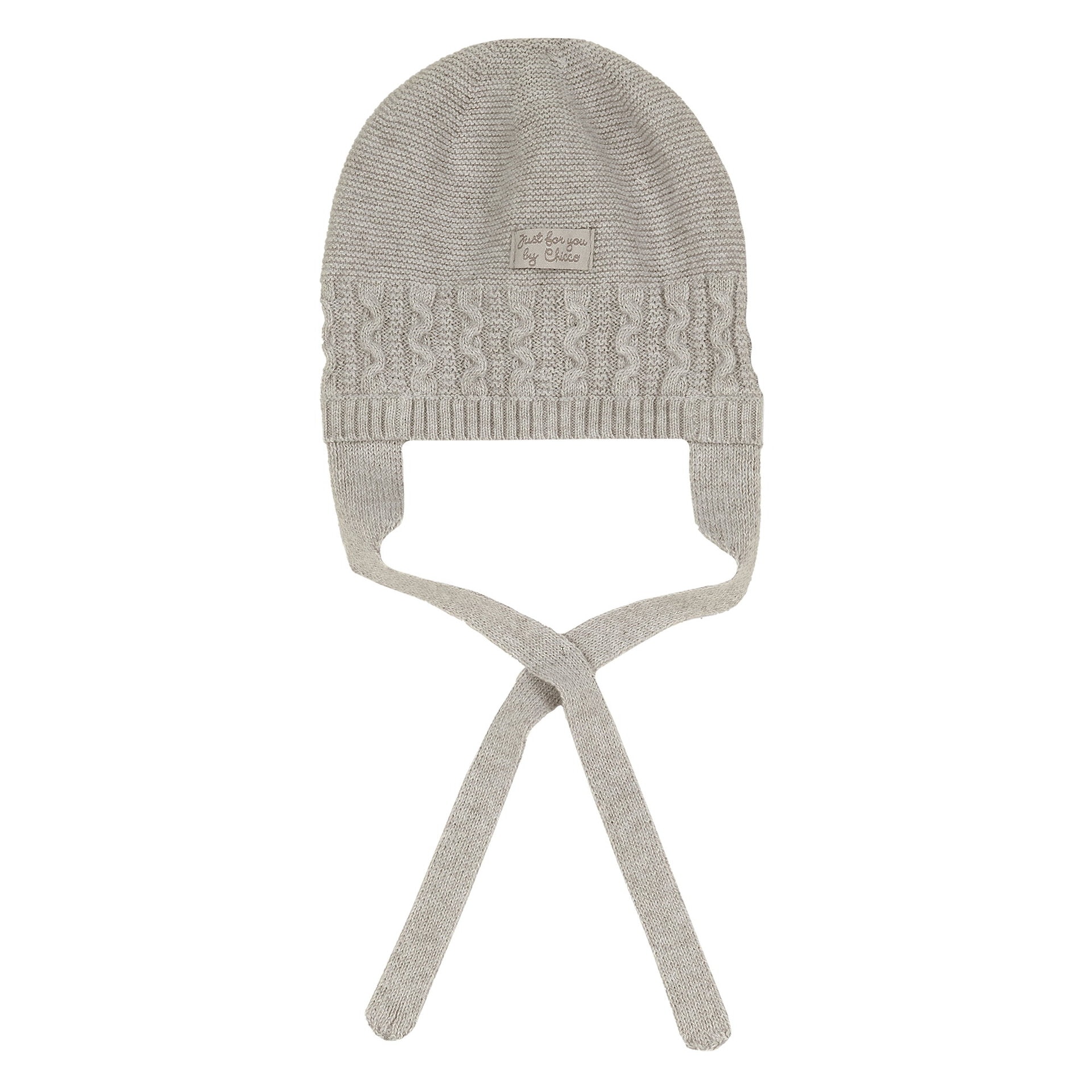 cappellino beige in filo Chicco - Cuffietta in Filo 100% Cotone Beige 0-3 mesi - immagine 1