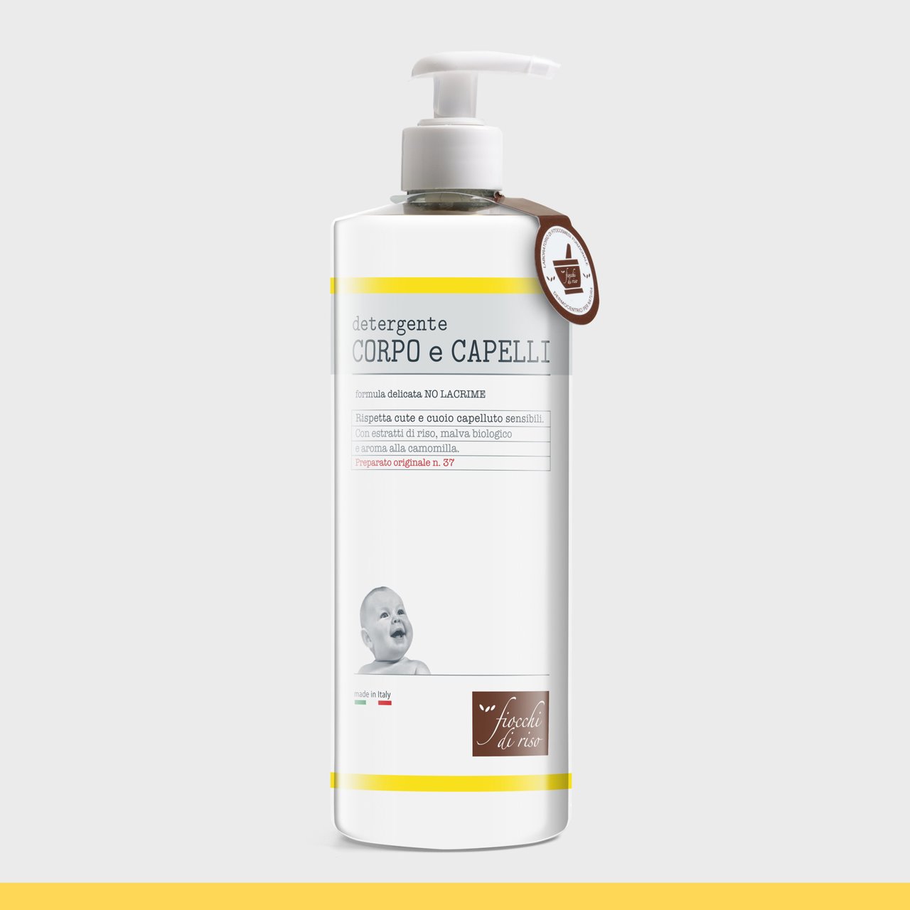 fiocchidiriso_detergente_corpocapelli_camomilla_1 Fiocchi di Riso - Detergente Corpo e Capelli - immagine 1